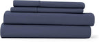 Linen Market Brushed Microfiber Twin XL Sheet Set 3 Piece – Oeko-TEX Certified Ultra Soft & Wrinkle-Free - 16" Deep Pocket Sheets - Easy Care Twin XL Size - Navy