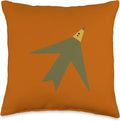 Cute Scandinavian Animals Designs Chic Scandinavian Bird Minimalism Throw Pillow, 16x16, Multicolor