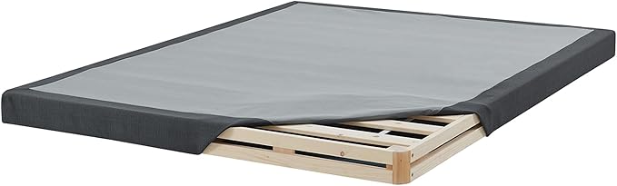 Hercules 4 Inch Low Profile Foundation Mattress Box Spring Replacement, Twin