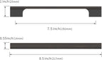 Asidrama 10 Pack 7.5 Inch(192mm) Oil Rubbed Bronze Kitchen Cabinet Handles, Cabinet Pulls Kitchen Cabinet Hardware for Cupboard Drawer Pulls