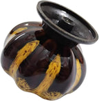 10 Pack Vintage Ceramic Pumpkin Cabinet Knobs, Kitchen Cabinet Drawers Dresser Cupboard Pull Handles Door Pulls with 5 Kinds of Screws (Leopard Print -Yellow)