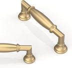 10 Pack Champagne Bronze Cabinet Pulls 3 Inch(76mm) Kitchen Cabinet Handles Solid Zinc Alloy Cabinet Hardware Drawer Pulls