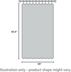 NICETOWN Wall Curtain for Bedroom, Room Divider Curtain for Doorways, Vertical Blind for Sling Door, Privacy Sound Reduction Room Dividers for Patio (Silver Grey, 1 Panel, 8ft Tall x 8.3ft Wide)