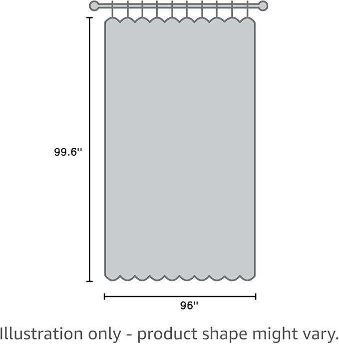 NICETOWN Room Separating Divider, Room Divider Curtains Screen Partition, Function Thermal Blackout Patio Door Curtain Panel, Sliding Door Insulated Curtain, Black, 8.3ft Wide x 8ft Long