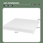 PayLessHere Gel Memory Foam Mattress 8 inch Mattress, CertiPUR-US Certified,Breathable Bed Mattress for Cooler Sleep Supportive & Pressure Relief,Removable Soft Cover,White King，Fiberglass Free