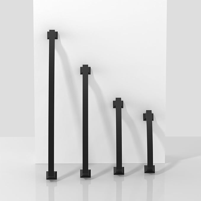 10 Pack Matte Black Cabinet Pulls 10 Inch(254mm) Kitchen Cabinet Handles Solid Zinc Alloy Cabinet Hardware Drawer Pulls