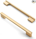Asidrama 20 Pack 7 Inch(177mm) Brushed Gold Cabinet pulls Kitchen Cabinet Handles, Cabinet Pulls Kitchen Cabinet Hardware for Cupboard Drawer Pulls