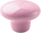 HUAMULAN 15PCS Glossy Ceramic Knobs Button Round Mushroom Cabinet Dresser Vintage Pulls Door Handles Cupboard Wardrobe Drawer