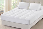 Sleep Mantra 100% Cotton Mattress Topper Full Size - Premium Wrap-Around Cooling Topper Fits up to 20-Inch Mattress - Extra Soft, Deep Pocket, Breathable & Plush Quilted Down Fill (White)