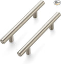 Ravinte 25 Pack 6 inch Cabinet Pulls Brushed Nickel Stainless Steel Kitchen Cupboard Handles Cabinet Handles, 3.5 inch Hole Center