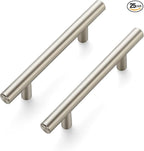 Ravinte 25 Pack 6 inch Cabinet Pulls Brushed Nickel Stainless Steel Kitchen Cupboard Handles Cabinet Handles, 3.5 inch Hole Center