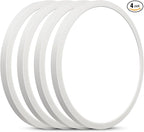 SunRider 4-Pack LED Flush Mount Ceiling Light Fixture, 5000K Daylight White, 2400LM, 12 Inch 24W Round Flat Recessed Lamp, 240W Equiv., Non-Dimmable