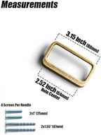 Goo-Ki Antique Brass Cabinet Pulls with Hole Center 2.5''(64MM),Retro Zinc Alloy Drawer Pulls for Drawer,Wardrobe,Cupboard,6 Pack