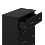 Storkcraft Brookside 4 Drawer Dresser (Black) – GREENGUARD Gold Certified, Nursery Dresser for Kids Bedroom, Chest of Drawers