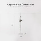 Z Gallerie Aspar Wall Sconce Long Candle Holders in Silver Finish, Retro Chic Wall Decor for Living Room, Dining Room & Bathroom, Vintage Candle Wall Sconce with Timeless Appeal(Candles not Included)