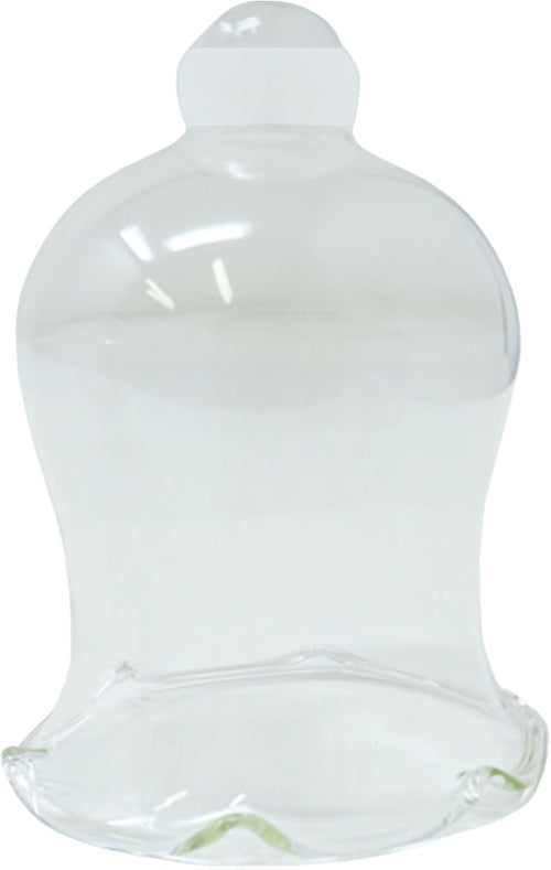 4E's Novelty Clear Glass Votive Cups with Peg - Pack of 6 - Tulip Votive for Candelabra Candle Holder, Home Interior Candle Sconce Glass Replacement Parts, Shabbat Candle Glass Oil Lamp (2.75" Tall)