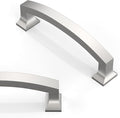 10 Pack Brushed Satin Nickel Cabinet Pulls 3.75 Inch(96mm) Kitchen Cabinet Handles Solid Zinc Alloy Cabinet Hardware Drawer Pulls