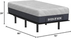 Sven & Son Essential Adjustable Bed Base (Frame) + 14 inch Hybrid Spring Matt (Medium Soft), Easy Assembly, Head and Foot Lift, Memory Positions, Zero Gravity, Wireless Remote - Split King