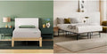 Siena 6” Full Mattress & Foldable Metal Platform Bed Frame - Medium Firm Foam - 180 Night Mattress Trial - Premium Pressure Relieving Layers - Easy Tool Free Set Up - Holds Up to 600 Pounds