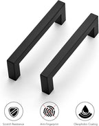 Ravinte 32 Pack 4-1/2 Inch Square Cabinet Handles - Matte Black Pulls for Kitchen Drawers, Cabinets, Cupboards - Hardware Handles