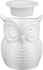 STAR MOON Owl Wax Melt Warmer for Home Décor, Wax Warmer for Wax Melt, Scentsy Wax Warmer, 3D, No Flame, Removable Dish, with One More Bulb (The Owl of Athena)