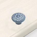 HUAMULAN 15 PCS Cabinet Knobs Glossy Ceramic Dresser Mushroom Table Drawer Cupboard Pull Furniture DIY Wardrobe Solid Color Vintage Handle,with 3 Size Mounting Screws