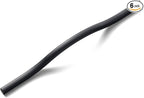 Goo-Ki Modern Handle,Minimalist Cabinet Pull,Matt Black Drawer Handle Wardrobe Cabinet Door Handle, 6.3''/7.6'' Double Hole Centers,6 Packed