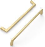 Amerdeco 10 Pack Brushed Gold Cabinet Pulls 7.5 Inch(192MM) Hole Centers Kitchen Cabinet Handles Hardware Kitchen Handles for Cabinets Cupboard Handles Drawer Pulls ZH0041