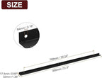 uxcell Cabinet Finger Edge Pull, 5pcs 800mm / 31.5" Aluminum Alloy Back Mount Hidden Cabinet Pulls Concealed Handle for Home Kitchen Drawer Cabinet, Black