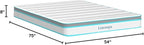 Linenspa 8 Inch Memory Foam and Spring Hybrid Mattress - Medium Firm Feel - Bed in a Box - Quality Comfort and Adaptive Support - Breathable - Cooling - Guest and Kids Bedroom - Full Size