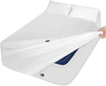 Moonsea Queen Sheet Sets Air Mattress Sheets - 3 Pieces Extra Deep Pocket Queen Sheets Sets 16 to 24 inch - Sheets with Pockets on Side - Easily Fits Extra Deep Pillow Top Air Mattress (White)