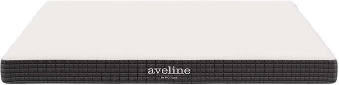 Modway Aveline Gel Infused Memory Mattress with CertiPUR-US Certified Foam, King, White