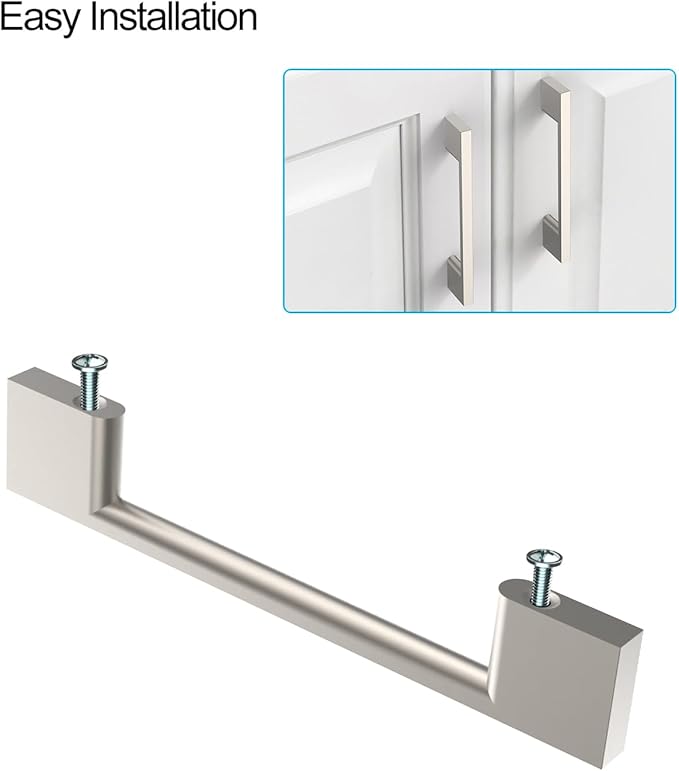 10 Pack Brushed Satin Nickel Cabinet Pulls 3 Inch Cabinets Handles Kitchen Hardware for Cabinets Nickel Dresser Pulls