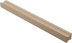 10Pcs Unfinished Beech Wood Solid Furniture Pulls Handles,Unfinished Unpainted Paintable Wooden Cupboard Closet Drawer Handle Pull,Length 11.81",Hole Dis.8.82"