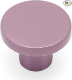 Ravinte 10 Pack Cabinet Knobs Purple Kitchen Cabinet Knobs Round Dresser Drawer Pulls Closet Door Pulls 1-1/5 Inch