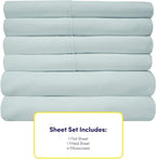 Queen Sheets Blue Porclain - 6 Piece 1500 Supreme Collection Fine Brushed Microfiber Deep Pocket Queen Sheet Set Bedding - 2 Extra Pillow Cases, Great Value, Queen, Porclain Blue