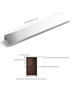 5 Pack 8 inch Self Adhesive Cabinet Pulls - Silvery Stick On Handles - Adhesive Cabinet Handles & Drawer Edge Pulls