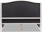 Jennifer Taylor Home Fontana Wingback Upholstered Platform Bed Frame
