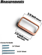 Goo-Ki Antique Copper Cabinet Pulls with Hole Center 2.5''(64MM),Retro Zinc Alloy Drawer Pulls for Drawer,Wardrobe,Cupboard,6 Pack