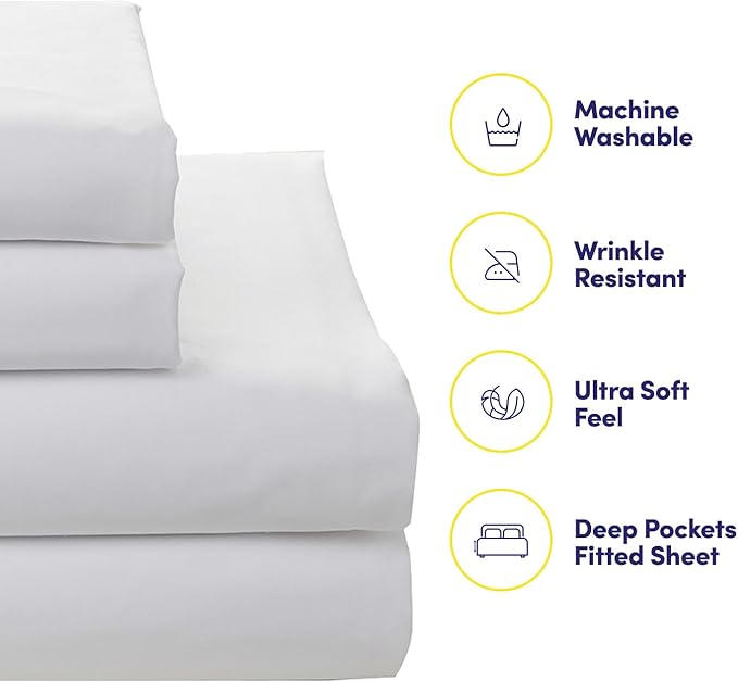 Sweet Home Collection 5 Piece Comforter Set Bag Solid Color All Season Soft Down Alternative Blanket & Luxurious Microfiber Bed Sheets, Genova, Twin