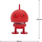Hoptimist Classic Bumble, Danish Design Elegance Meets Playful Joy in This Charming Figurine - Small Red, 2 x 2.8 x 3.15 inches