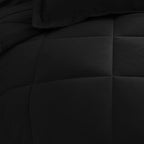 CozyLux California King Comforter Set Black - Cal King Bed in a Bag 7 Pieces, Luxury Soft Bed Set for All Seasons, Bedding Set with Down Alternative Comforter, Sheets, Pillowcases & Shams