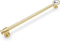 6 Pack 10 inch(254mm) Brushed Brass Cabinet Handles - Gold Drawer Pulls for Kitchen & Dresser