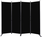 Room Divider 6FT Portable Room Dividers and Folding Privacy Screens, 88'' W Fabric Divider for Room Separation, 4 Panel Partition Room Dividers Freestanding Wall Divider Screen for Dorm Studio Office
