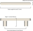 10 Pack 3 Inch(76mm) Kitchen Cabinet Handles Brushed Satin Nickel Cabinet Pulls Kitchen Cabinet Hardware Drawer Pulls for Cupboard Wardrobe
