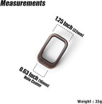 Goo-Ki Oil Rubbered Bronze Cabinet pulls with 0.6''(16mm) Hole Center,Modern Zinc Alloy Finger Pulls for Drawer,Wardrobe,Cupboard,6 Pack