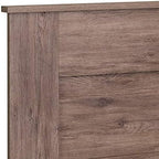 Prepac Stylish Flat Wood Panel Headboard for Queen Size Beds, Simplistic Wooden Queen Headboard 2.25" D x 64.5" W x 48" H, Drifted Gray, DHFQ-1301-1