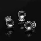 20 Pcs Crystal Dresser Knobs,Diamond Shape Cabinet Knobs Small Drawer Pulls,for Drawer Dresser Kitchen Cabinets Wardrobe Bathroom Cabinet Desk (20 x 16mm/0.78 "x 0.63")