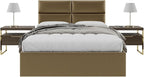 Vänt Upholstered Wall Panels - Queen/Full Size Wall Mounted Headboards - Metallic Gold - Set of 4 Panels (Each Individual Panel 30"x11.5")