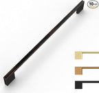 10 Pack Oil Rubbed Bronze Cabinet Pulls 10 Inch Cabinet Handles Kitchen Cabinet Hardware Kitchen Handles for Cabinets Bronze Dresser Pulls Drawer Handle